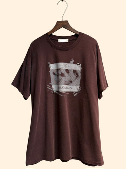 Short sleeves printed loose tee #00122