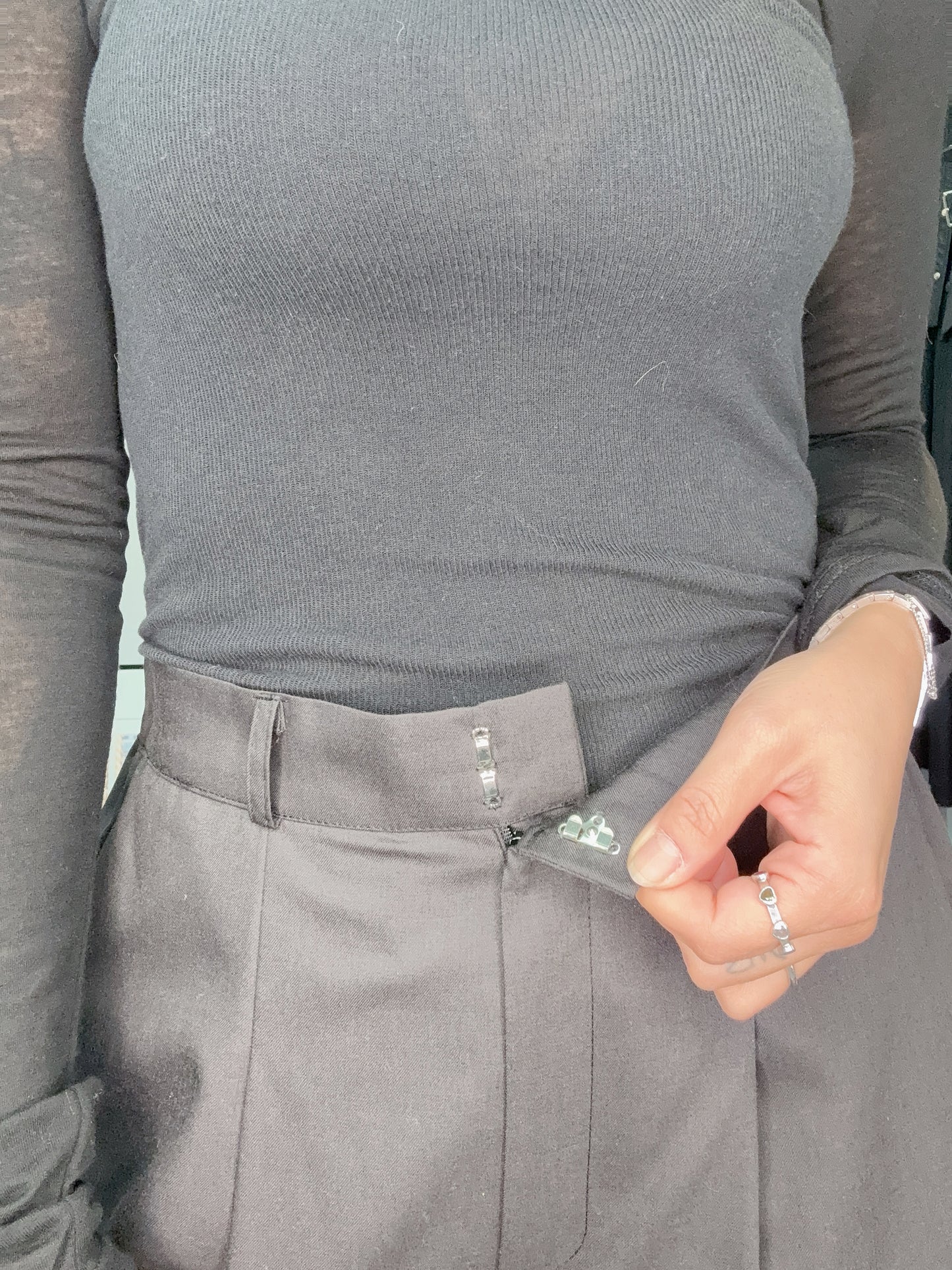 (-30% off)half elastic softy pants #00182