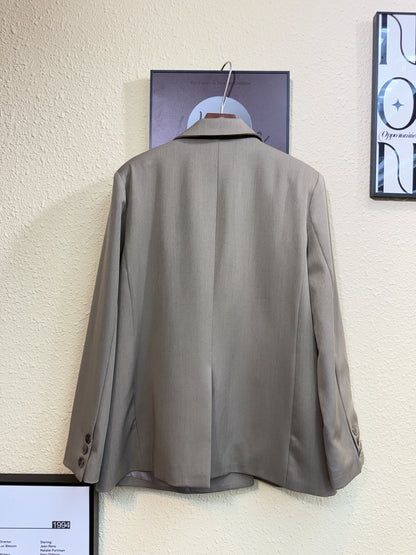 “H” embroidery pocket blazer #00972