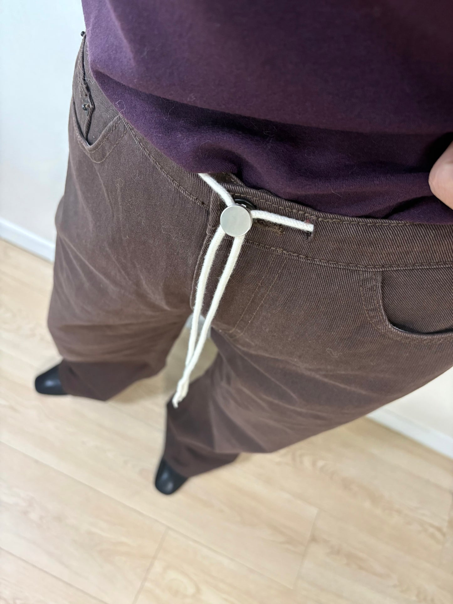 （-30% off）white rope pants #00147