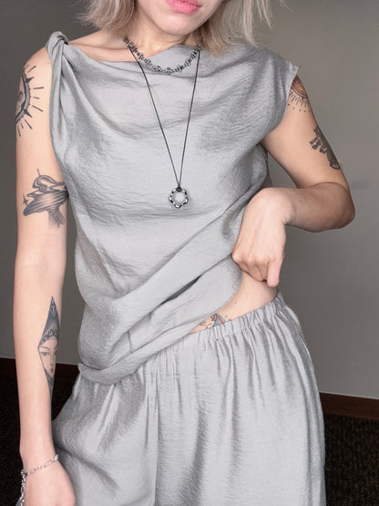 Full elastic loose pants #00538