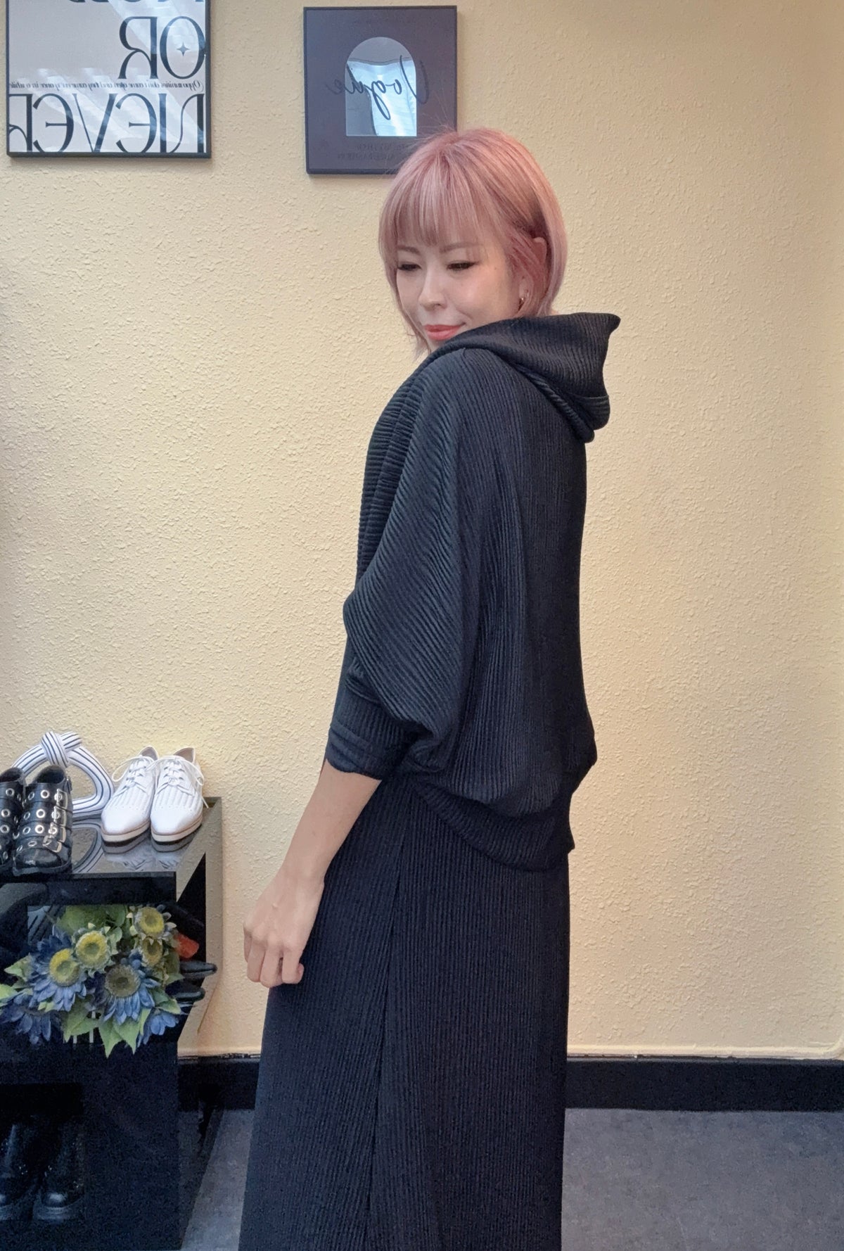 With batwing outer one piece set #00864