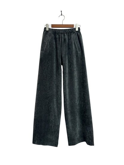 Velvet waistband pants