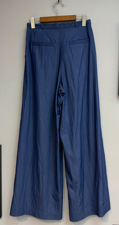 (-30%)Front pleated pants