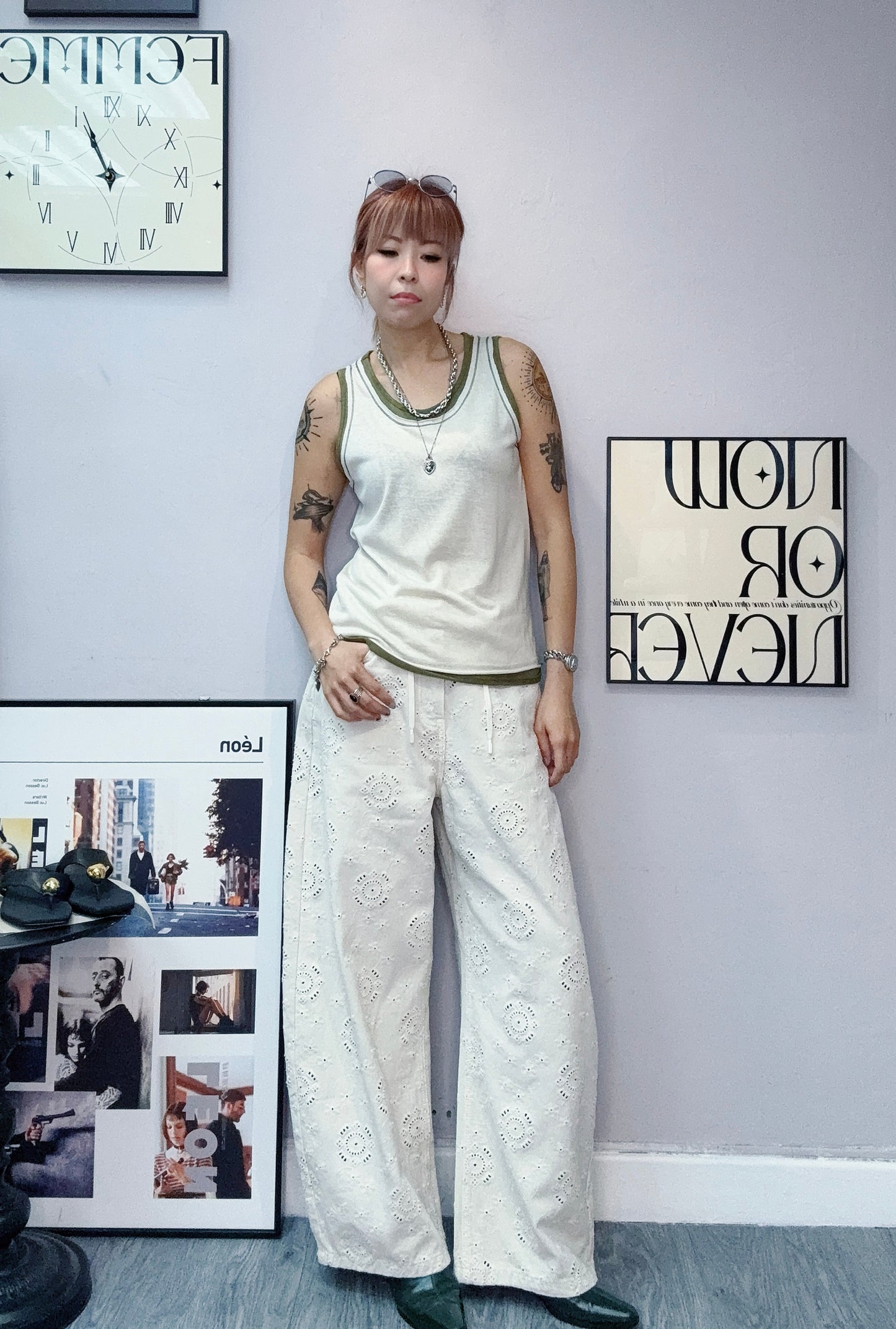 Fake two pieces tank #00631
