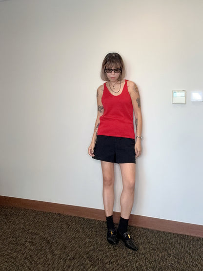Knots shoulder knit tank top #00529