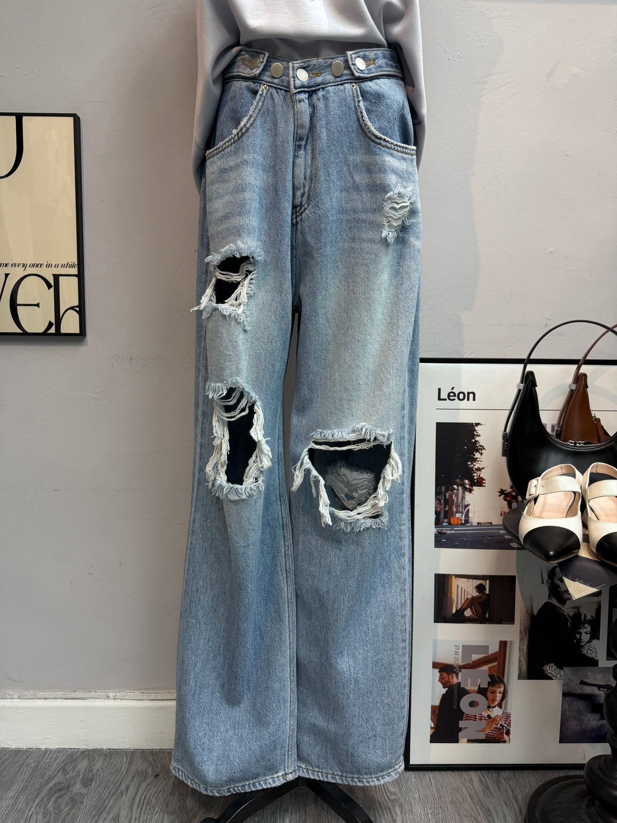 (-30%)Damaged washing jeans