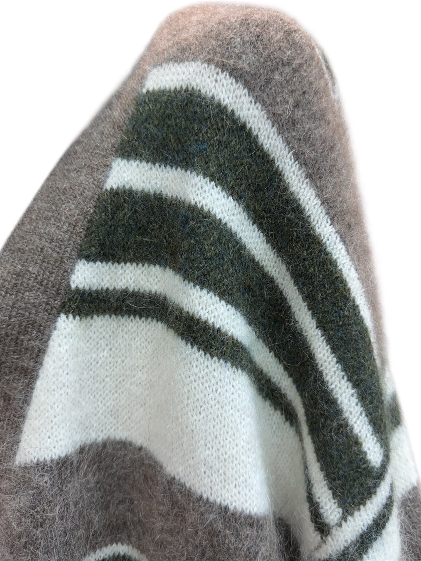 Striped wool cardigan #00054