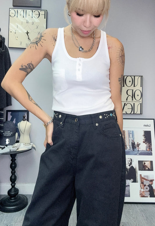 (-30% off)Bean waist jeans