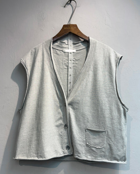 Back label cotton sleeveless outer #00728