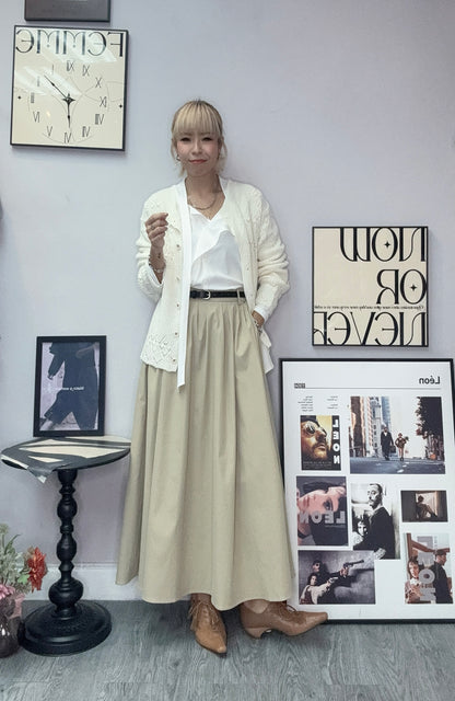 (-30% off)Red line bottom knit cardigan