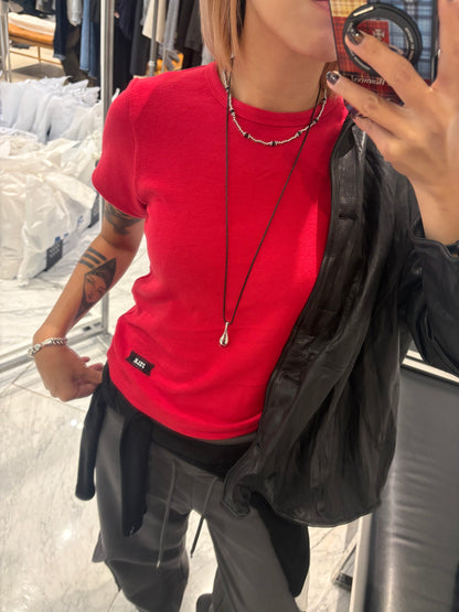 Side black label tee #00989