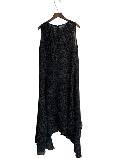 Pol dot chiffon vest one piece #00607