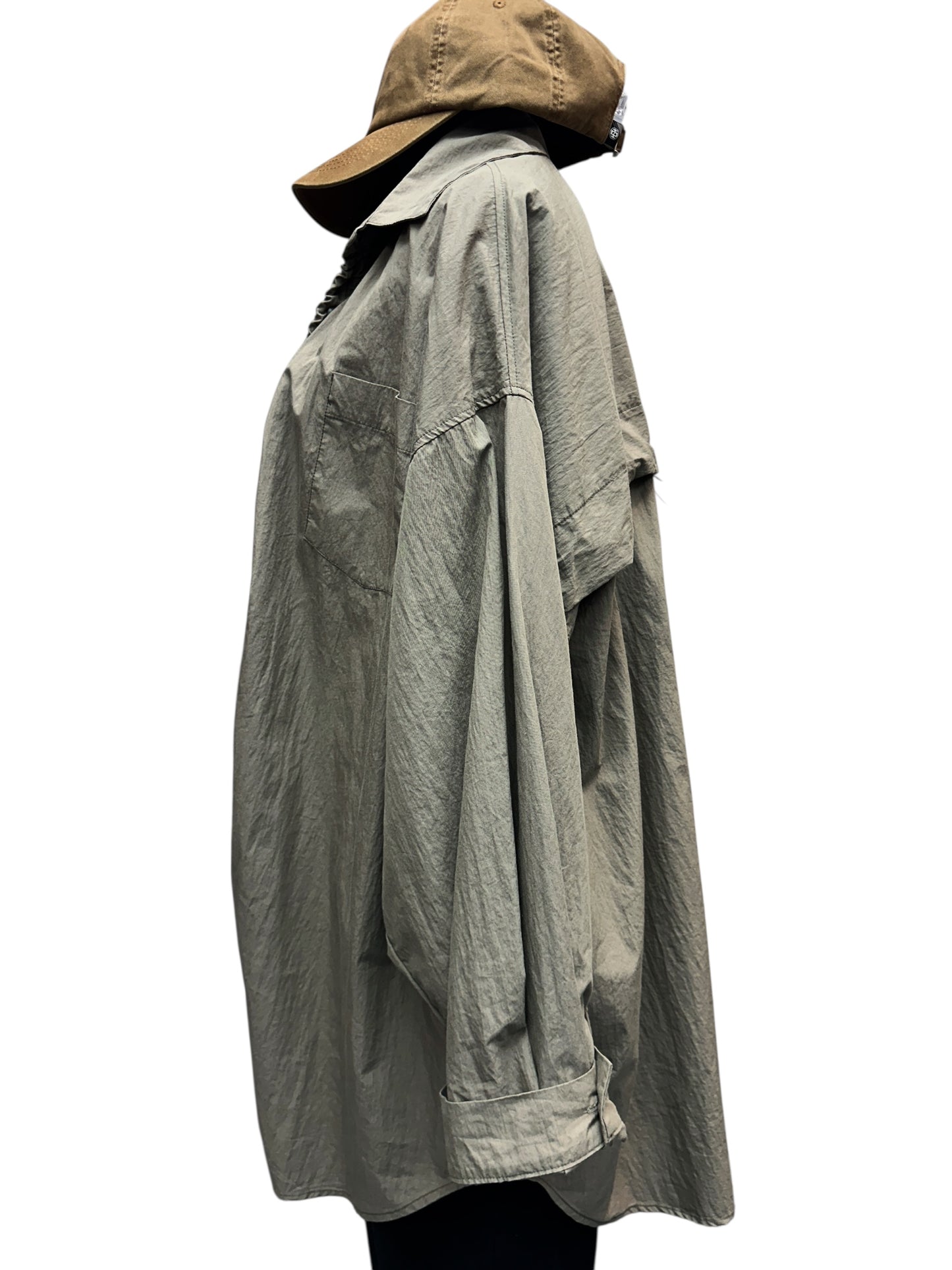 Rope front long shirt