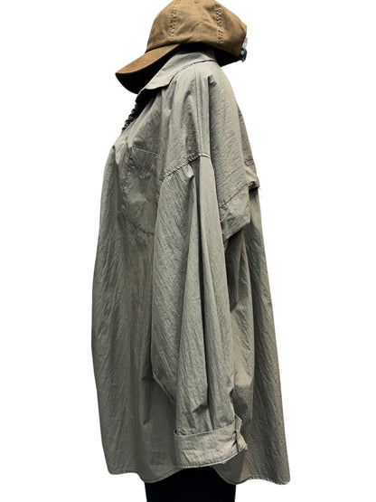 Rope front long shirt