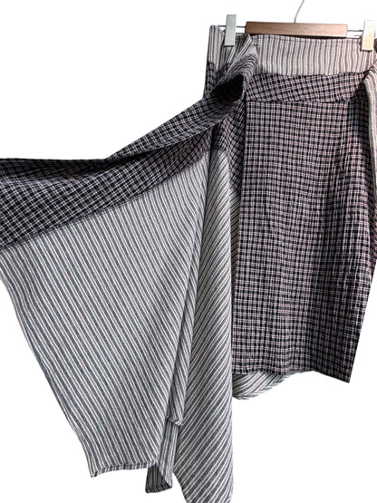Checked tank x skirt set #00591