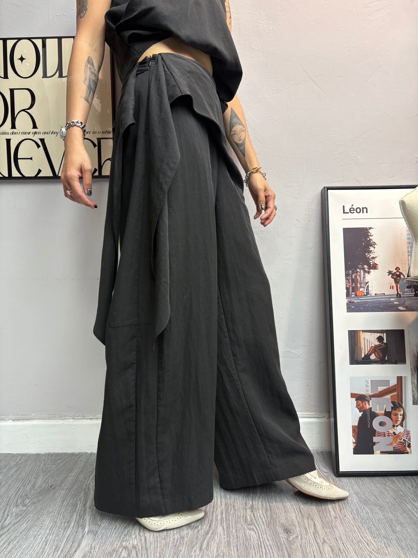 V neck tank top X pants set #00558
