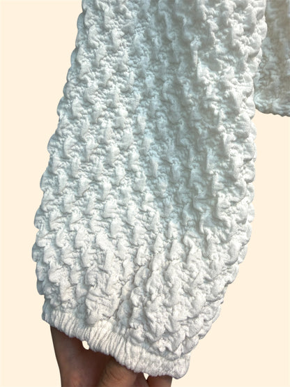 Subtle pattern short cardigan #00339