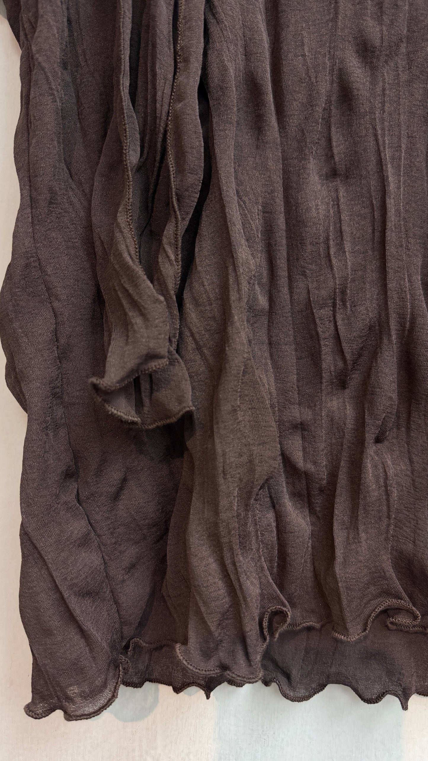 With scarf embossed top #00833