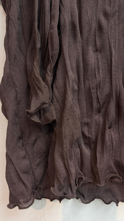 With scarf embossed top #00833