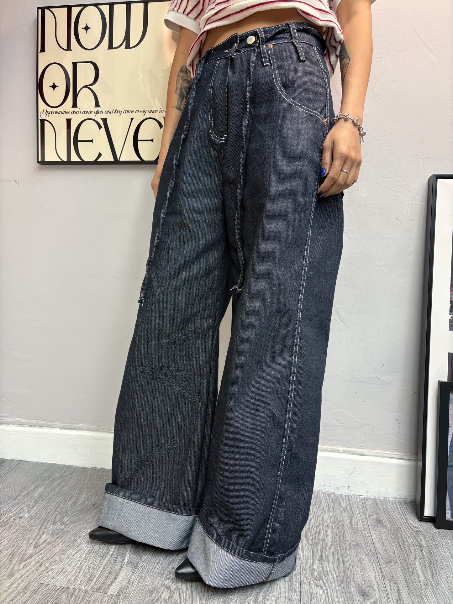 With rope jeans #00388