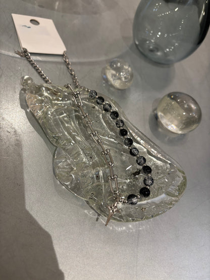 Crystal X Star pendant necklace