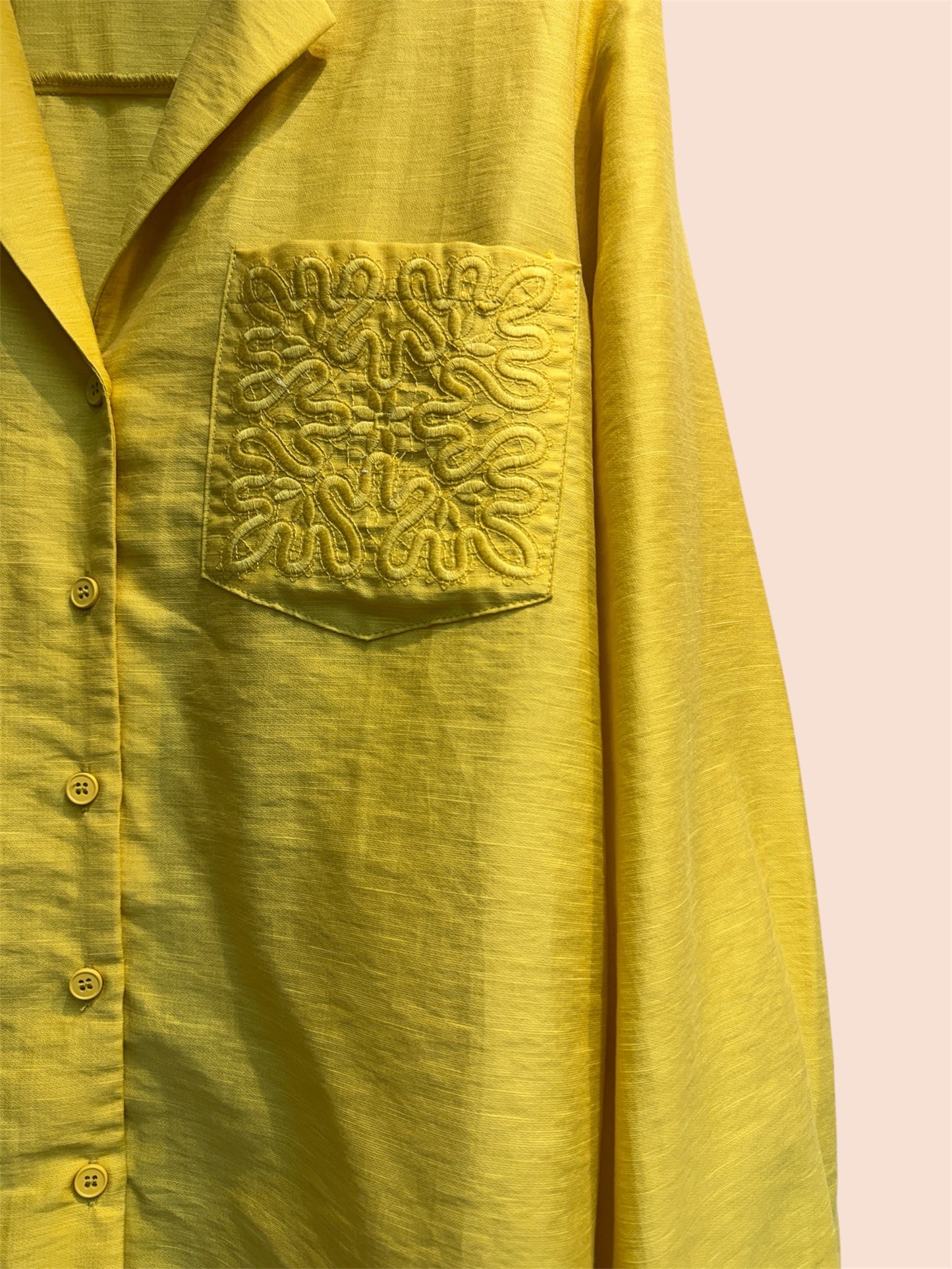Embroidery pocket shirt #00345
