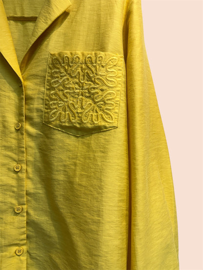 Embroidery pocket shirt #00345