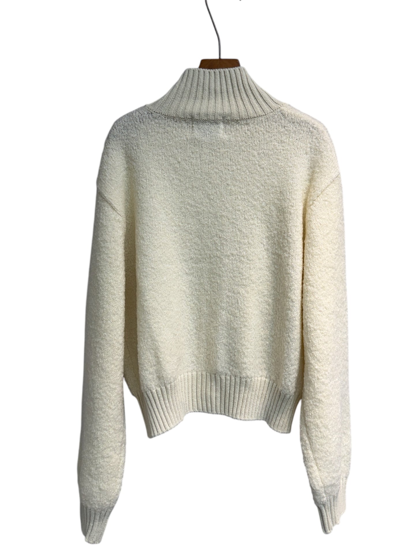 Stand collar short knit cardigan #00044