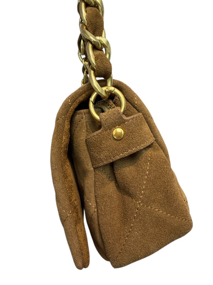 Leopard skin two way leather bag