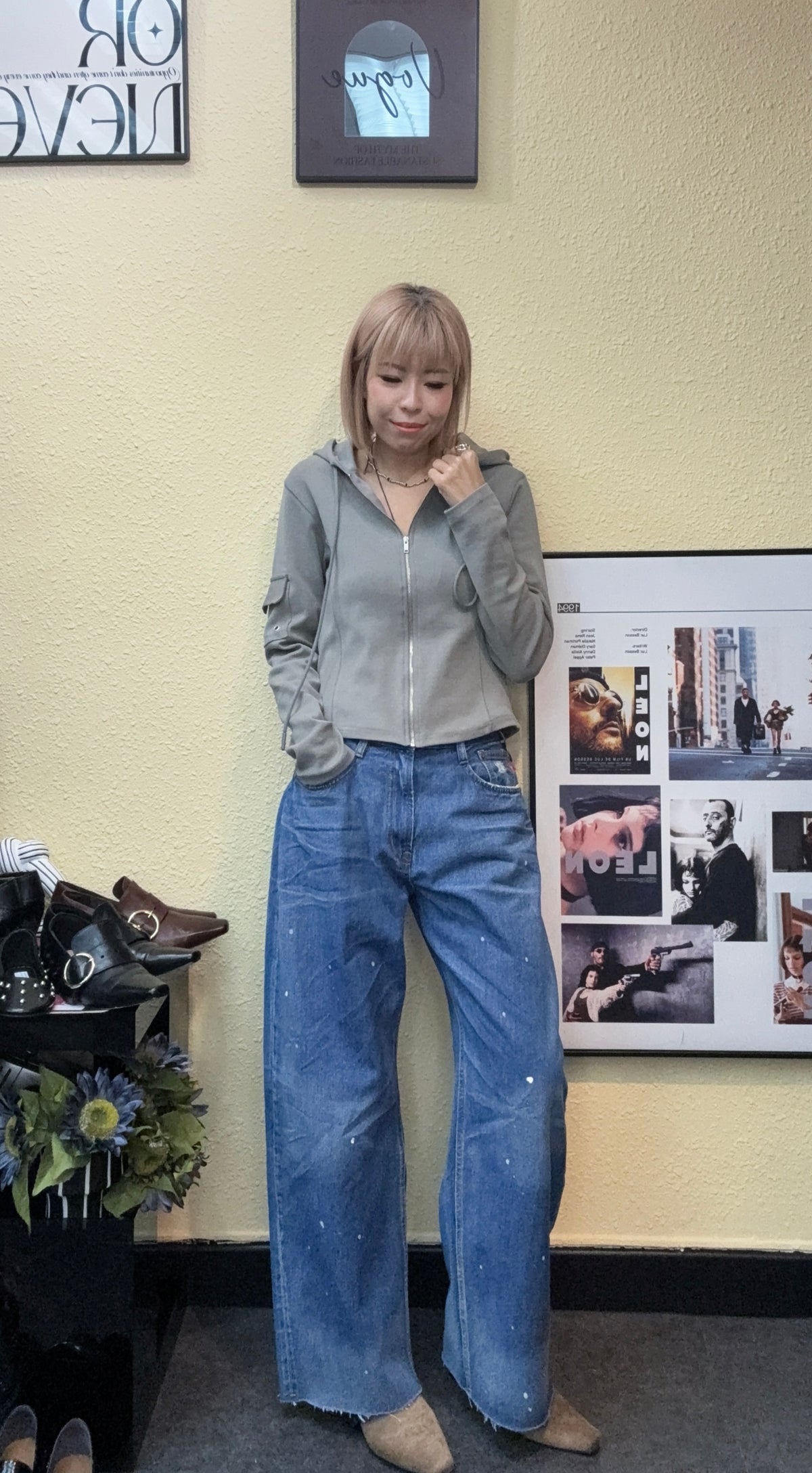 With hat slim cotton outer #00995
