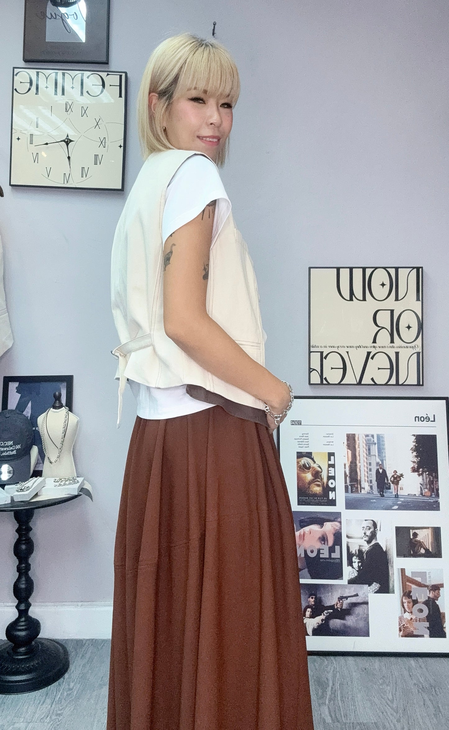 Shirt X denim vest jacket