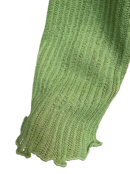 Big v neck knit cardigan #00503