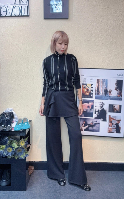 Straight line softy knitted top #00961