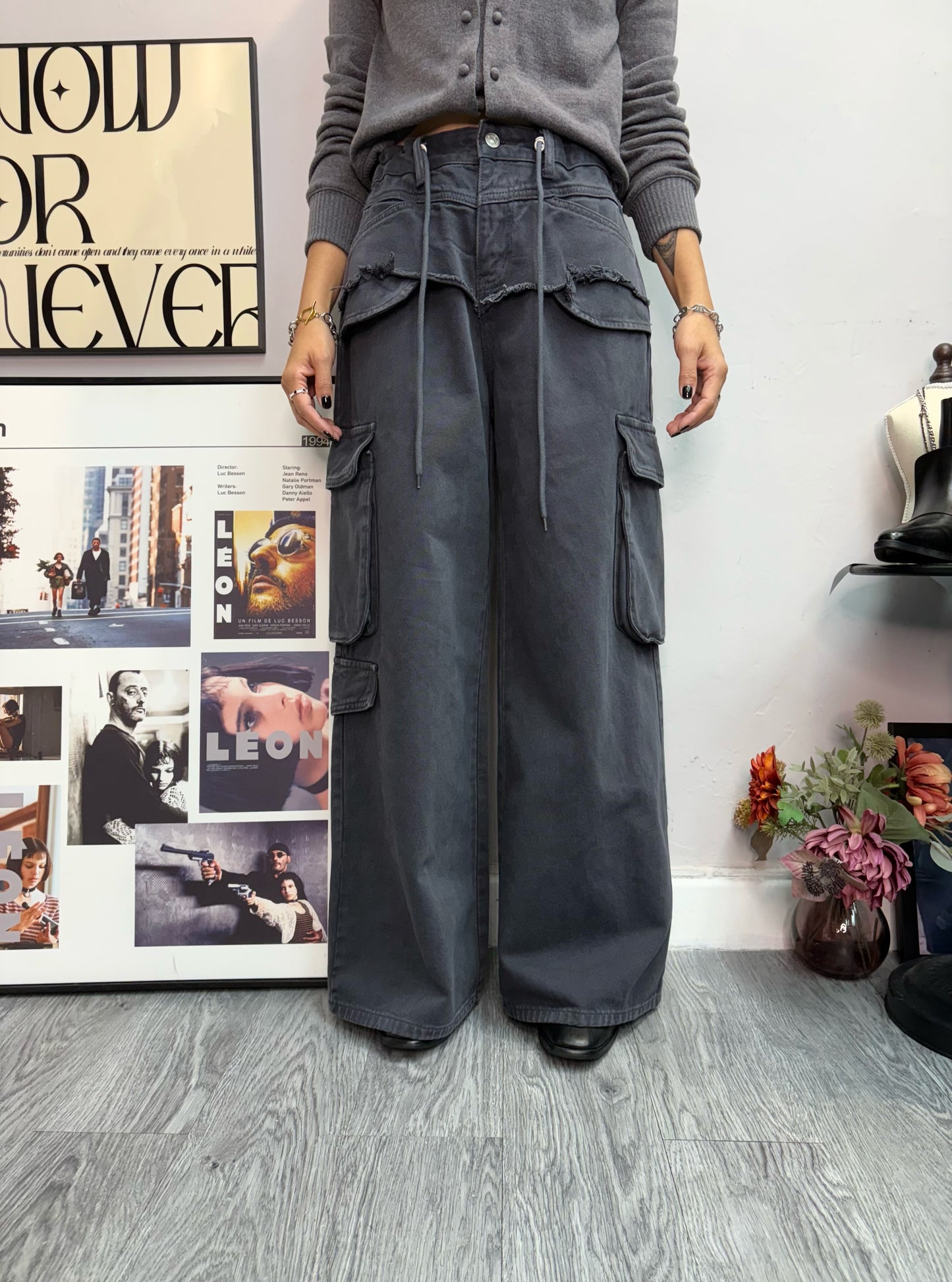 Drawstring cargo pants