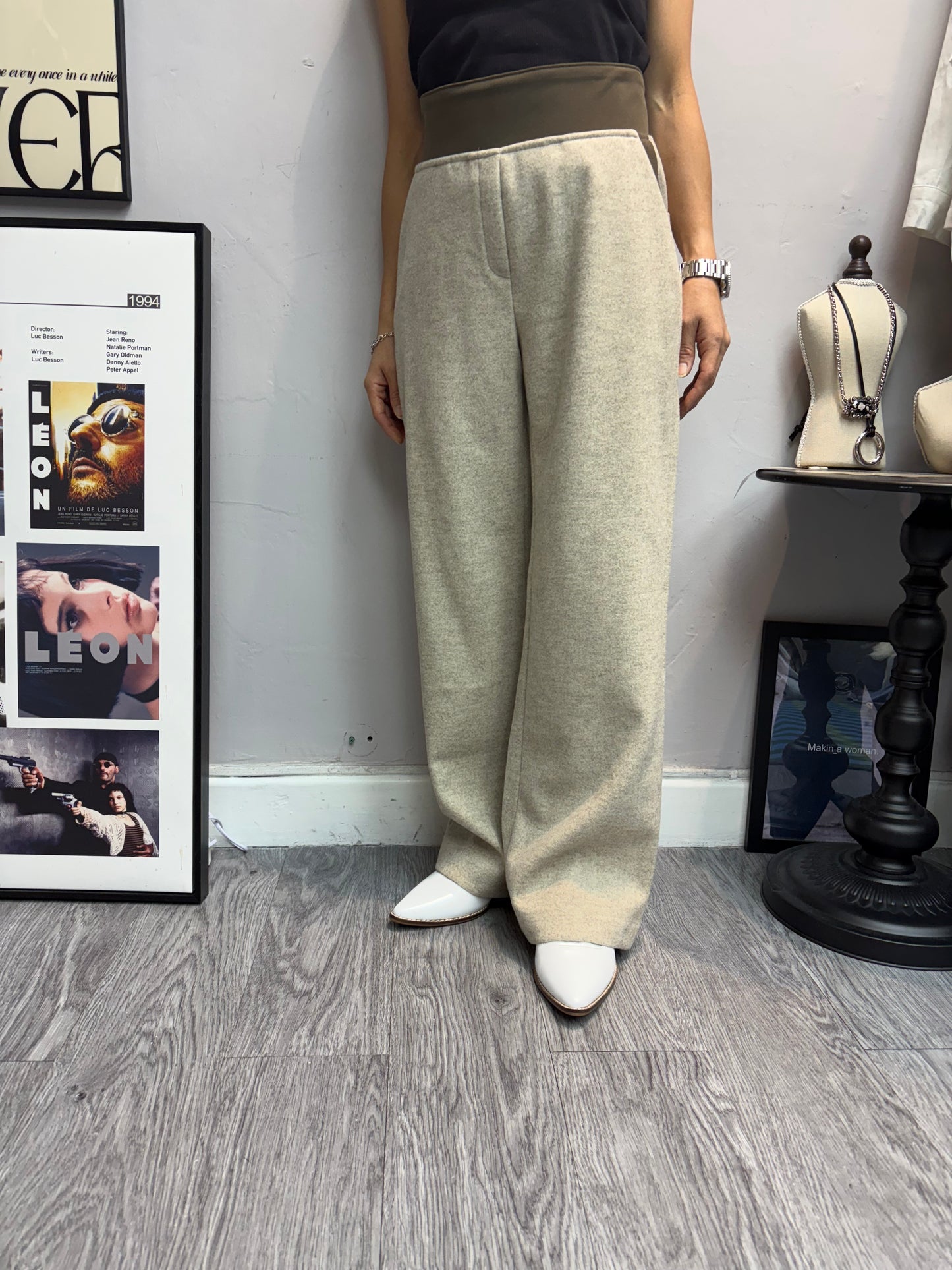 Full elastic nap pants #00067