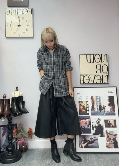 Check silver side shirt