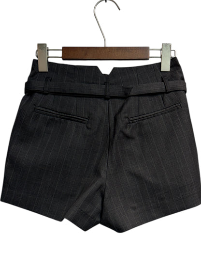 With belt stripe shorts #00256