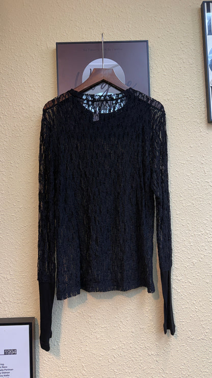 👍🏻Full embroidery lace spandex top #00911