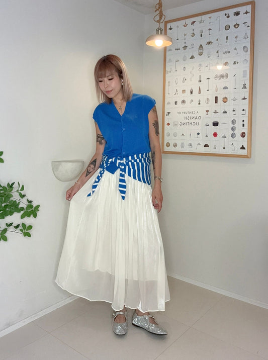 (-30%)Full elastic satin skirt #00695