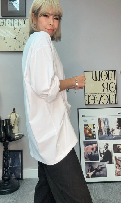 Two buttons tee #00031