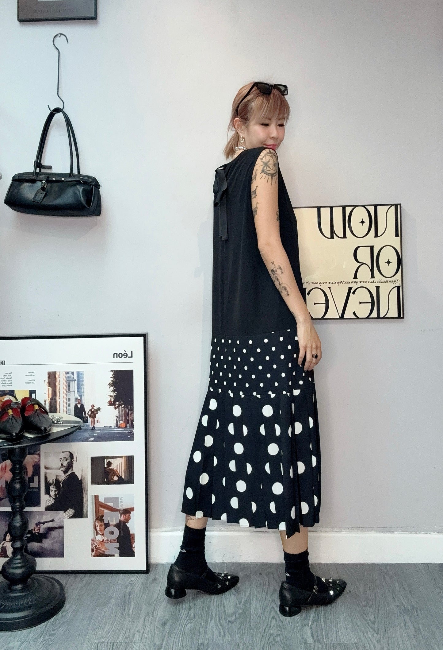 👍🏼DOT bottom vest dress #00646