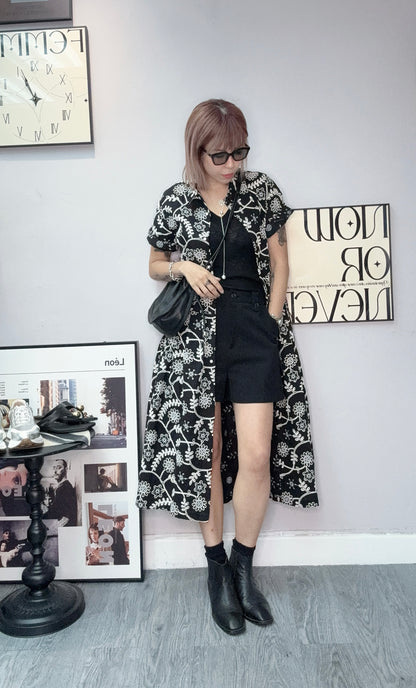 Full embroidery dress #00608