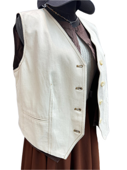 Shirt X denim vest jacket