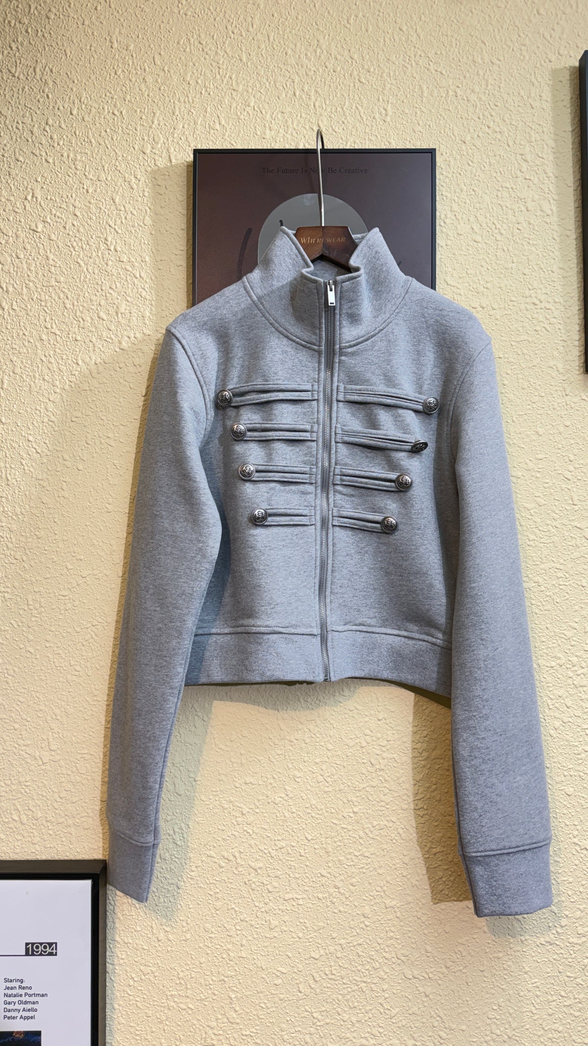 Silver buttons cotton outer #00935