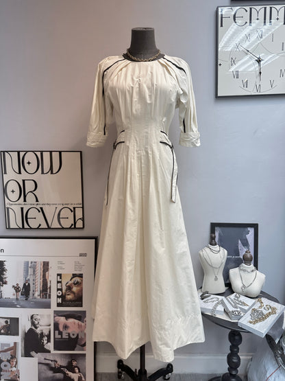 (-40% Off)Puff sleeves dress