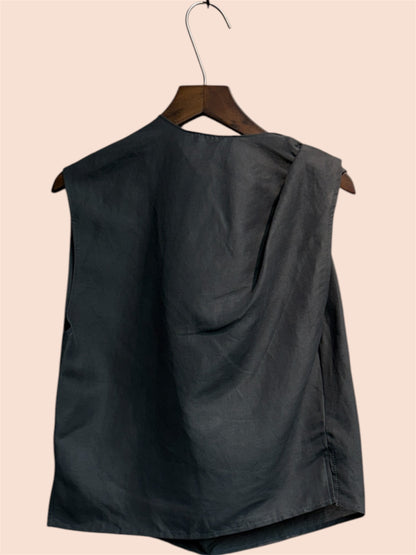 One knot shoulder tank top #00616