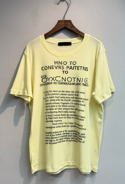 Front words loose tee #00756