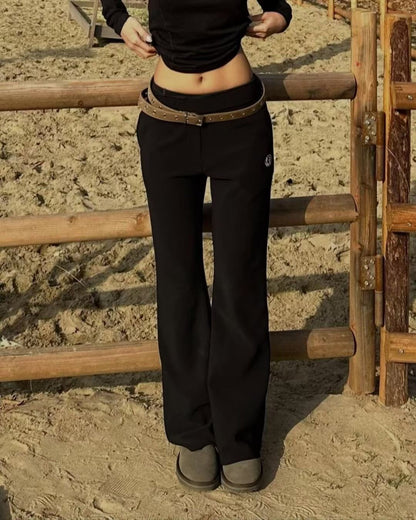 (Must have )Embroidery slim pants #00160