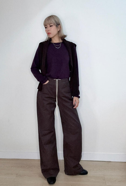 （-30% off）white rope pants #00147